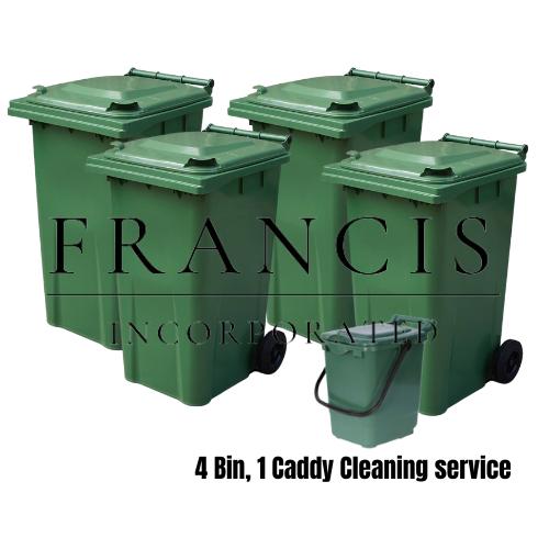 Four Bin One Food Caddy Cleaning Service