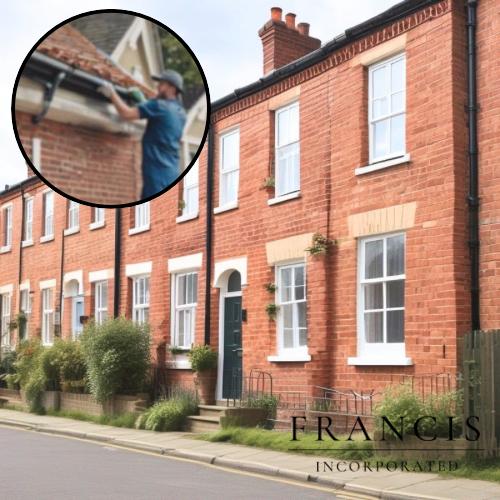 Terraced House Roof Gutter Cleaning Service