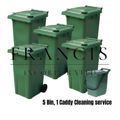 Five Bin One Food Caddy Cleaning Service